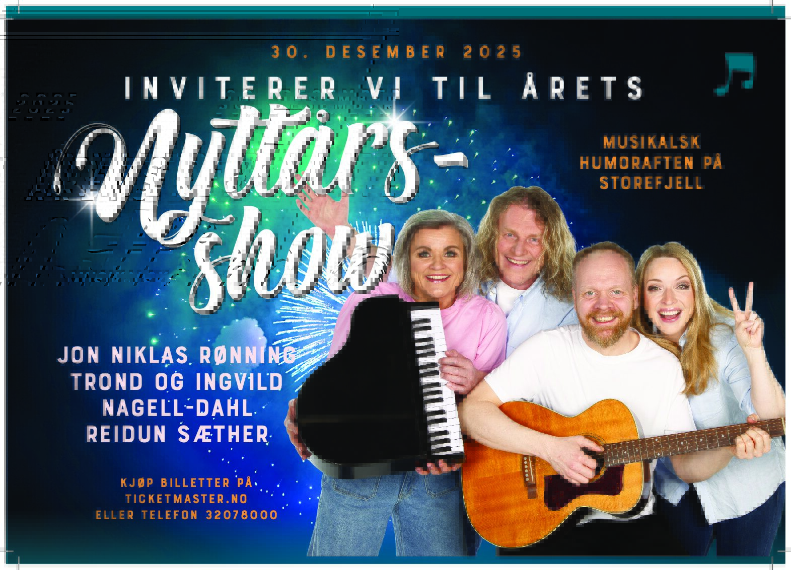 nyttårs show liggende
