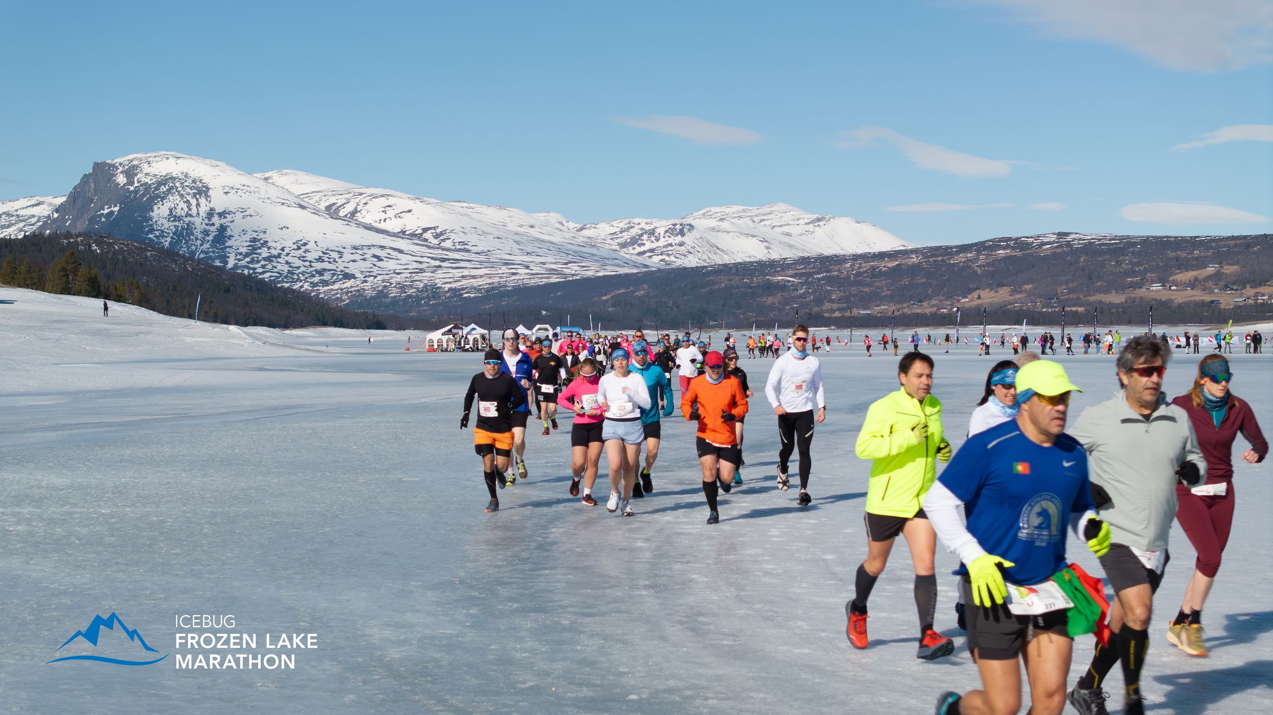 Frozen lake marathon på Tisleia