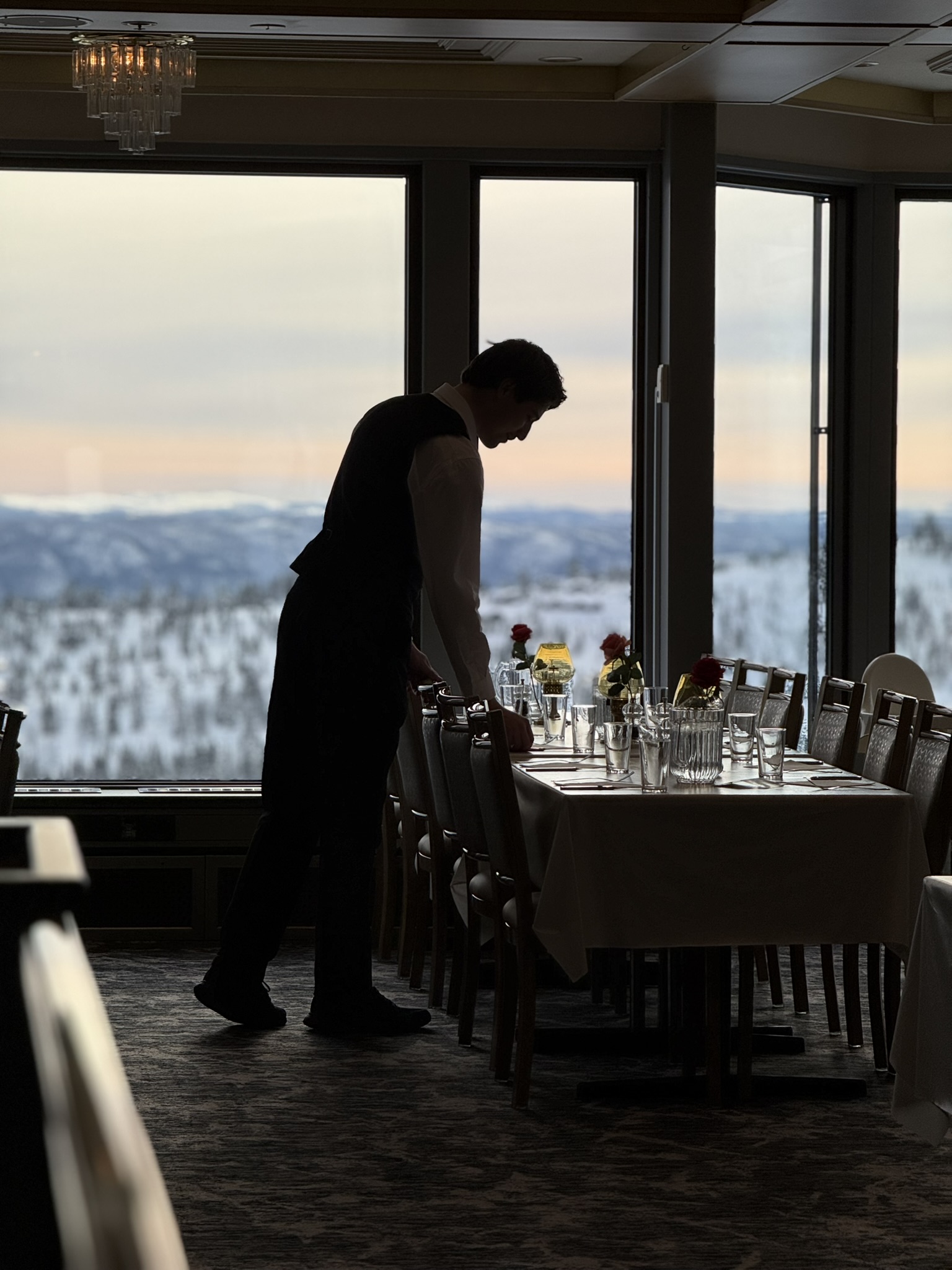 Servering i restauranten